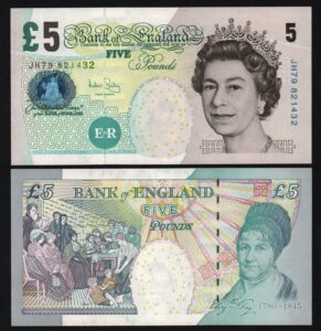 
Великобритания, 5 фунтов 2002-2012гг.