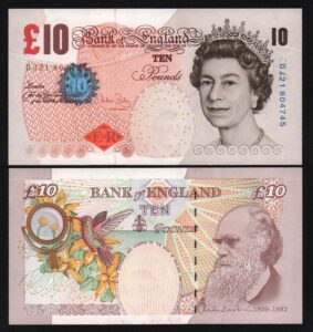 Великобритания, 10 фунтов 2000-2004гг.
