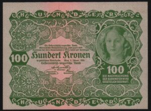 Австрия, 100 крон 1922г.